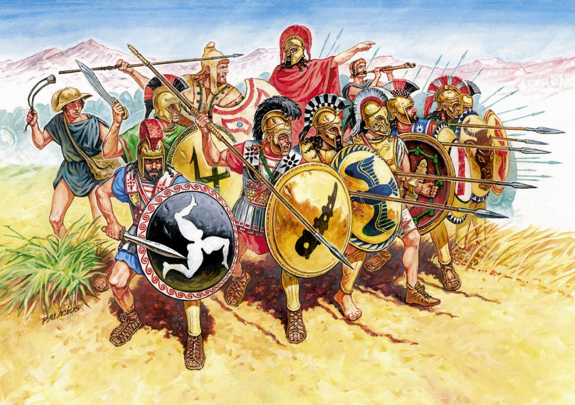 Wargames (AoB) figurky 8005 - Greek Infantry V-IV B. C. (1:72) Zvezda