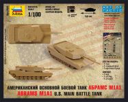 Wargames (HW) tank 7405 - Abrams M1 A1 (1:100) Zvezda