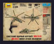 Wargames (HW) vrtulník 7403 - Mil-24 VP (1:144) Zvezda
