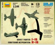 Wargames (WWII) letadlo 6254 - Polikarpov I-16 (1:144) Zvezda