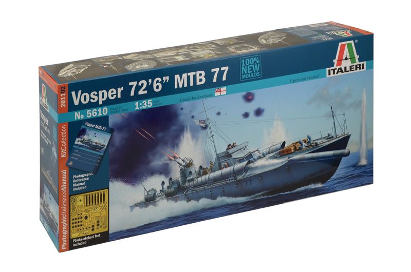 Model Kit loď PRM edice 5610 - VOSPER 72''6' MTB 77 (1:35) Italeri