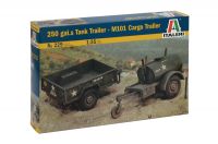 Model Kit military 0229 - 250 GAL.S TANK TRAILER - M101 CARGO TRAILER (1:35) Italeri