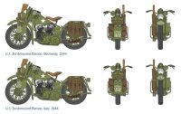 Model Kit military 0322 - U.S. MOTORCYCLES WW2 (1:35) Italeri