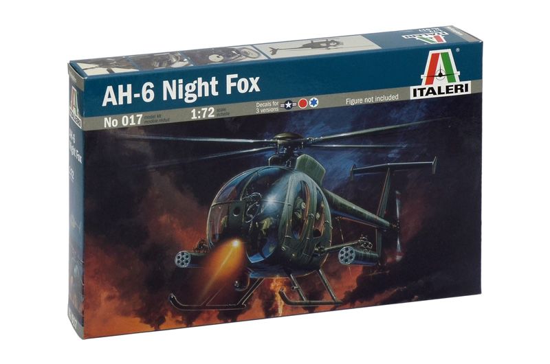 Model Kit vrtulník 0017 - AH-6 NIGHT FOX (1:72) Italeri