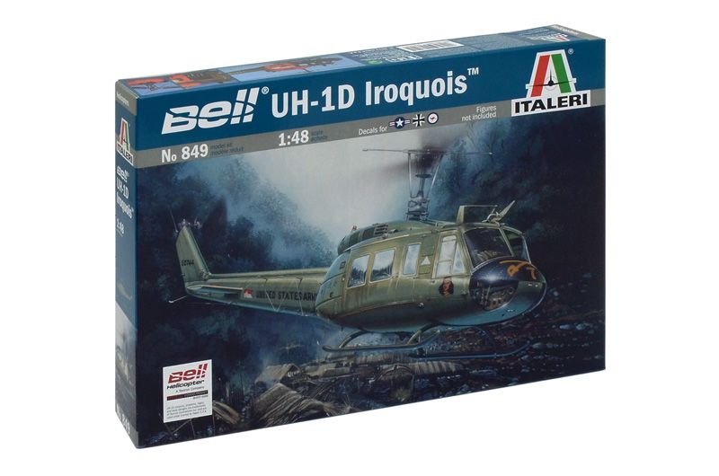 Model Kit vrtulník 0849 - UH-1D "SLICK" (1:48) Italeri