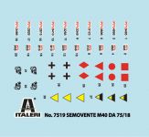 Fast Assembly military 7519 - SEMOVENTE M40 da 75/18 (1:72) Italeri