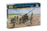 Model Kit figurky 6122 - ITALIAN 90/53 GUN with CREW (1:72) Italeri