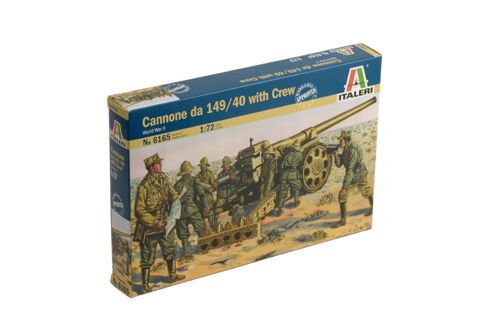 Model Kit figurky 6165 - WWII - Cannone da 149/40 with Crew (1:72) Italeri