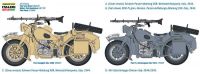 Model Kit military 7403 - German Military Motorcycle with Sidecar (1:9) Italeri