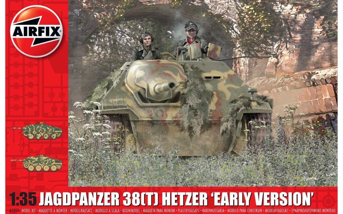 Classic Kit tank A1355 - JagdPanzer 38(t) Hetzer “Early Version” (1:35) Airfix