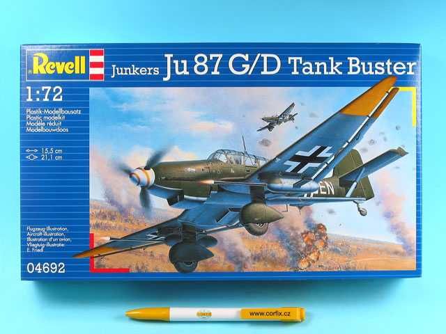 Plastic ModelKit letadlo 04692 - Junkers Ju87 G/D Tank Buster (1:72) Revell
