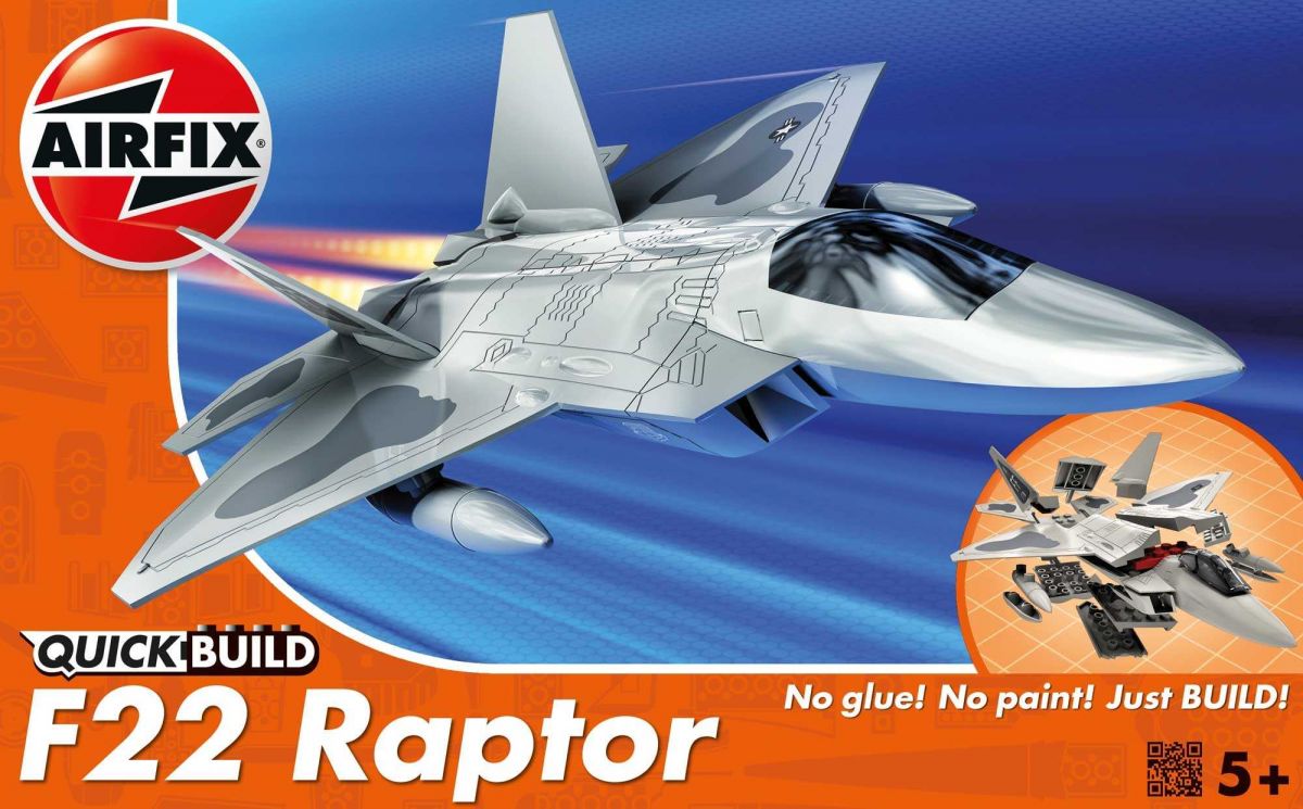 Quick Build letadlo J6005 - Lockheed Martin Raptor