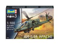 Plastic ModelKit vrtulník 04985 - AH-64A Apache (1:100) Revell