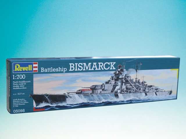 Plastic ModelKit loď 05098 - Battleship Bismarck (1:700) Revell