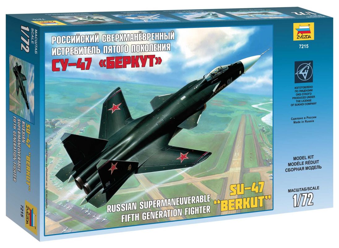 Model Kit letadlo 7215 - Sukhoi SU-47 Berkut (1:72) Zvezda