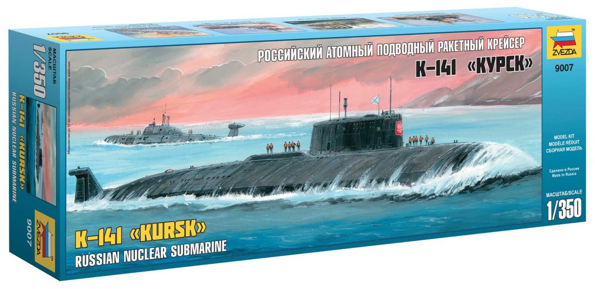 Model Kit ponorka 9007 - Nuclear Submarine APL "Kursk" (1:350) Zvezda