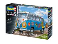 Plastic ModelKit auto 07050 - VW T1 Samba Bus "Flower Power" (1:24) Revell
