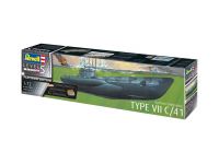 Plastic ModelKit ponorka Limited Edition 05163 - German Submarine Type VII C/41 (Platinum Edition) (1:72) Revell