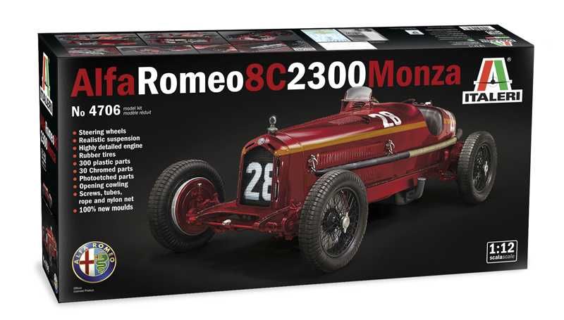 Model Kit auto 4706 - ALFA ROMEO 8C 2300 Monza (1:12) Italeri
